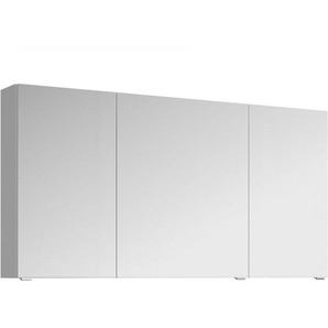 Sadena Spiegelschrank Serie 4010, Weiß, Glas, 6 Fächer, 120x70.3x17 cm, erweiterbar, Typenauswahl, umfangreiches Zubehör erhältlich, Badezimmer,