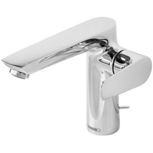 Sadena Waschtischarmatur , Chrom , Metall , 9.2x18.6x17.9 cm , Made in Germany , flexible Anschlussschläuche, Keramikkartusche, wärmeisolierter Griff , Badezimmer, Waschbecken & Armaturen, Badarmaturen