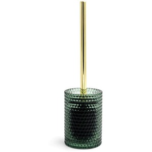 Sadena Wc-Bürste, Metall, Glas, 9.5x35x9.5 cm, Bürstenkopf abnehmbar, austauschbar, Badezimmer, WC Ausstattung, WC Bürstengarnituren