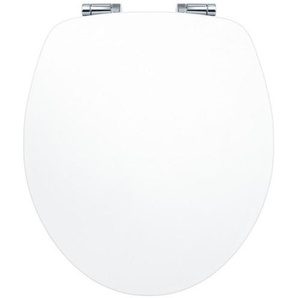 Sadena Wc-Sitz, Weiß, 37.5x5.7x44 cm, Deckel mit Absenkautomatik, Badezimmer, WC Ausstattung, WC Sitze