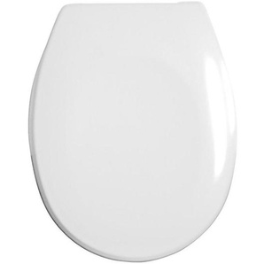 Sadena Wc-Sitz, Weiß, Kunststoff, 44.6x5x37.4 cm, Deckel mit Absenkautomatik, passend für alle handelsüblichen WCs, Badezimmer, WC Ausstattung, WC Sitze