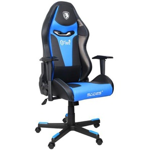 Sades Gaming-Stuhl Orion schwarz/blau, Kunstleder, ergonomischer Gamingstuhl (1 St), Bürostuhl, Schreibtischstuhl, geeignet für Jugendliche und Erwachsene