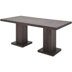 Woodford Säulentisch - holzfarben - Materialmix - 90 cm - 76 cm | Möbel Kraft