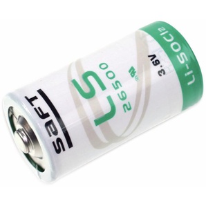 SAFT Lithium-Batterie LS 26500, C (Baby), 3,6 V-, 7700 mAh LS26500