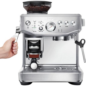 SAGE Siebträgermaschine the Barista Express™ Impress Kaffeemaschinen Gr. 2 Tasse(n), silberfarben (gebürsteter edelstahl) Kaffeemaschinen
