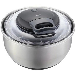 Gefu Salatschleuder  PULLIT ¦ silber ¦ Edelstahl,Kunststoff ¦ Maße (cm): H: 18,5  Ø: 25