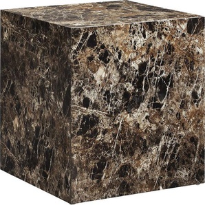 SalesFever Beistelltisch, quadratisch 45x45 cm, in Marmoroptik foliert