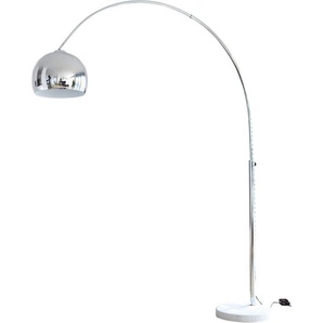 SalesFever Bogenlampe Finn, Dimmer, ohne Leuchtmittel, Höhenverstellbar und mit Dimmschalter