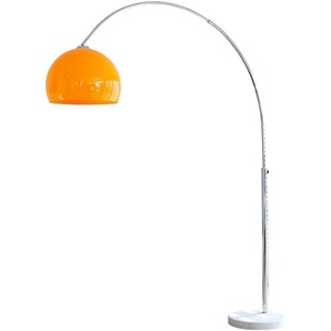 SalesFever Bogenlampe Tammo, Dimmer, ohne Leuchtmittel, Höhenverstellbar und mit Dimmschalter, echter Marmorfuß