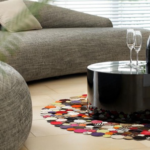 Couchtisch SALESFEVER Tische Gr. B/H/T: 60 cm x 30 cm x 60 cm, schwarz Runde Couchtische rund oval Tisch