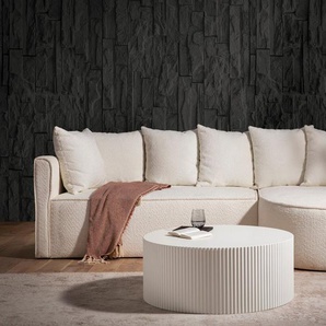 SalesFever Couchtisch New Orleans (Set, 1-St), mit umlaufender Rillenstruktur