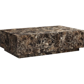 SalesFever Couchtisch Almeria Beistelltisch B/T 120/75 cm, rechteckig 120x75 cm, in Marmoroptik foliert