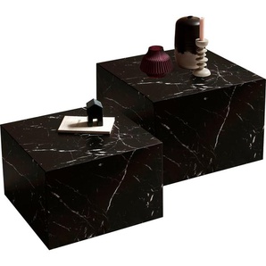 SalesFever Couchtisch (Set, 2-St., 2er Set), in Marmoroptik