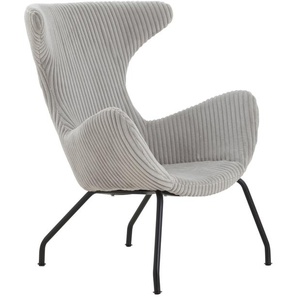 SalesFever Relaxsessel Grau Texturstoff