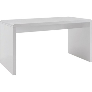 SalesFever Schreibtisch, Weiß hochglanz lackiert