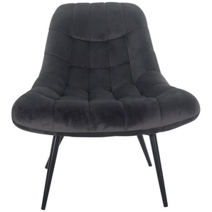 SalesFever Sessel XXL Metall/Samt