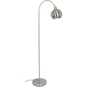 SalesFever Stehlampe Pepe, ohne Leuchtmittel, Gestell und Schirm in Edelstahloptik