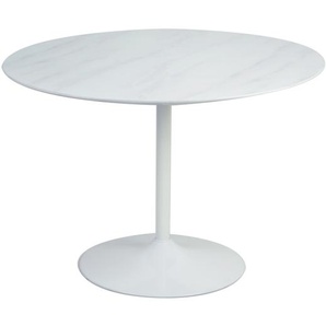 SalesFever Tisch rund foliert in Marmoroptik Ø 110 cm