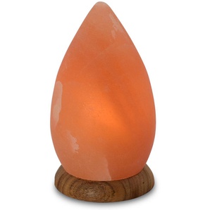 Salzkristall-Tischlampe HIMALAYA SALT DREAMS Drop Lampen Gr. Ø 11 cm Höhe: 20 cm, orange Dekoleuchten Handgefertigt aus Salzkristall - jeder Stein ein Unikat, H: ca.20 cm