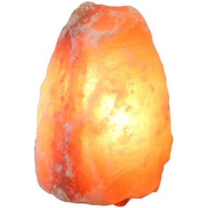 Salzkristall-Tischlampe HIMALAYA SALT DREAMS Rock Lampen Gr. Ø 12 cm Höhe: 18 cm, orange Dekoleuchten Handgefertigt - jeder Stein ein Unikat, H: ca.18 cm, ca.2-3 kg