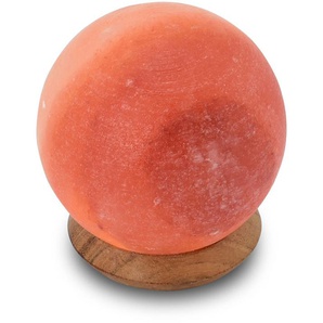 Salzkristall-Tischlampe HIMALAYA SALT DREAMS USB-Ball Lampen Gr. Höhe: 8 cm, orange Dekoleuchten Handgefertigt aus Salzkristall - jeder Stein ein Unikat