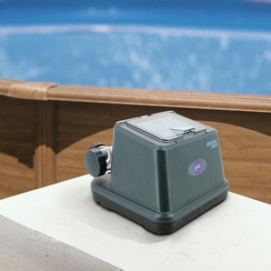Salzwassersystem GRE Salz-Elektrolyse System Salzelektrolysegeräte grau Poolpflege Salzelektrolyse für Pools bis zu 50 m3