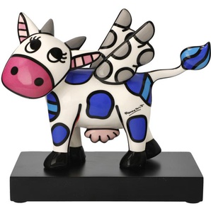 Sammelfigur GOEBEL Britto Dekofiguren Gr. B/H: 9 cm x 19 cm, bunt Sammlerfiguren Pop Art, Porzellan, Romero Britto - Flying Cow