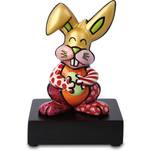 Sammelfigur GOEBEL Figur Romero Britto - Orange Rabbit Dekofiguren Gr. B/H/T: 10 cm x 14 cm x 9 cm, Hase, bunt Sammlerfiguren