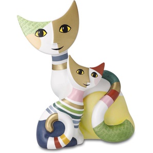 Sammelfigur GOEBEL Figur Rosina Wachtmeister - Macchia e Giro Dekofiguren Gr. B/H/T: 14 cm x 18 cm x 9 cm, Katzen, bunt Sammlerfiguren Katzen-Duo