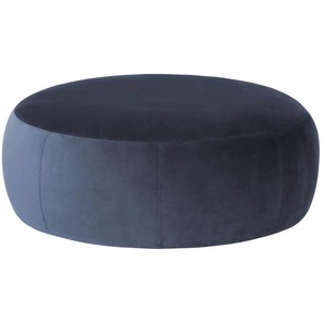 Samt Hocker Amadi - blau - Materialmix - 105 cm - 40 cm | Möbel Kraft
