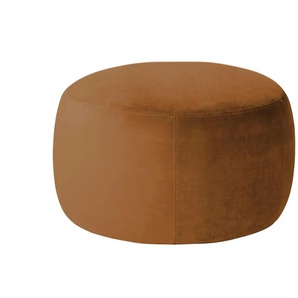 Samt Hocker  Amadi ¦ braun ¦ Maße (cm): B: 60 H: 40