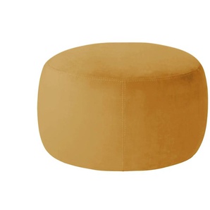 Samt Hocker  Amadi ¦ gelb ¦ Maße (cm): B: 60 H: 40