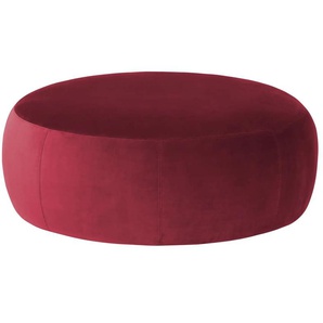 Samt Hocker  Amadi ¦ rot ¦ Maße (cm): B: 105 H: 40