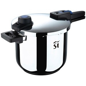 SAN Ignacio Schnellkochtopf Ebro, Edelstahl, Metall, 9 L, rund, Kochen, Töpfe, Schnellkochtöpfe