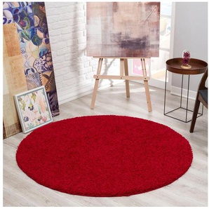 Sanat Hochflor-Teppich LOCA, rund, Höhe: 30 mm, Wohnzimmer, Langflor, Shaggy, Schlafzimmer