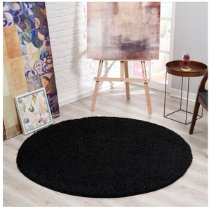 Sanat Hochflor-Teppich LOCA, rund, Höhe: 30 mm, Wohnzimmer, Langflor, Shaggy, Schlafzimmer