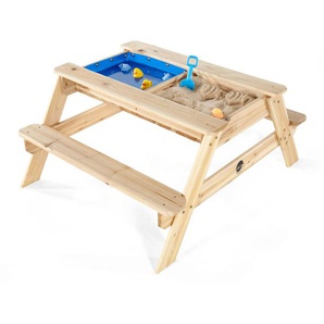 Sand- Plum Picknicktisch, Kiefer, Kunststoff, Kiefer, 89x49x105 cm, EN 71, Gartenmöbel, Kinder-Gartenmöbel