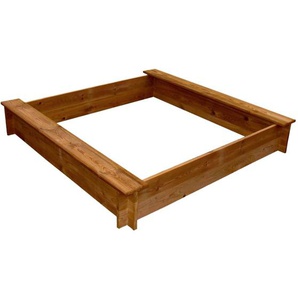 vidaXL Sandkasten Holz Quadratisch