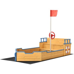 Sandkasten Käpt’n Pit - Piratenschiff Boot aus Holz