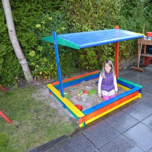 Sandkasten Nadine groß Sonnensegel farbig Kinderfreundlich imprägniert Sandkiste