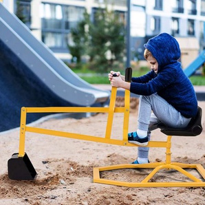 Sandkastenbagger Aufsitzkran für Kinder mit um 360° Drehbarem Sitz