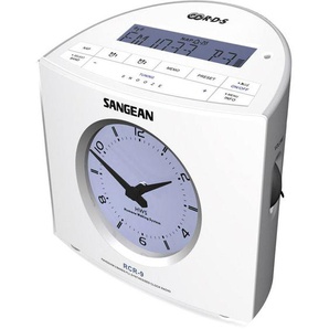 Sangean - RCR-9 Radiowecker ukw, mw aux Weiß