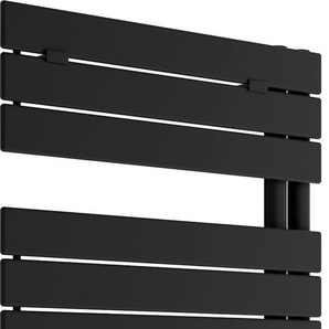 SANOTECHNIK Badheizkörper Arezzo Heizkörper 500 W Gr. B/H: 60 cm x 113 cm, matt, unten-rechts, schwarz (matt schwarz) Badheizkörper