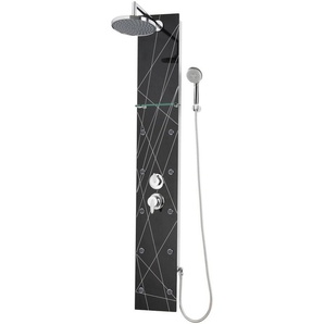 Sanotechnik Duschsäule Duschmassagepaneel MADRID, Höhe 140 cm, LxB: 140x22cm, 10 Massagedüsen