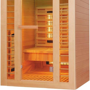 SANOTECHNIK Infrarotkabine SAFIR Saunen für 2 Personen beige (natur) Infrarotkabinen