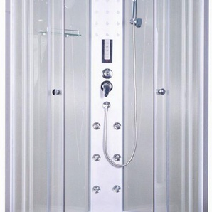 Sanotechnik Komplettdusche Komplettduschkabine, BxT: 90x90 cm, Sicherheitsglas, Maße: 90x90x205cm