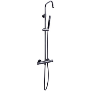 Sanotechnik Stangenbrause-Set, Höhe 98,5 cm, Set, 2 tlg., Thermostat mit Brausegarnitur ohne Kopfbrause