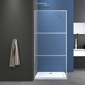 Sanotechnik Walk-in-Dusche AC90C, Einscheibensicherheitsglas, (3 tlg)