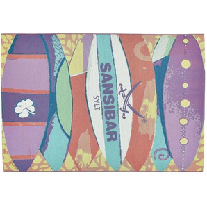 SANSIBAR Sylt Outdoorteppich - mehrfarbig - Synthetische Fasern - 130 cm - 0,5 cm | Möbel Kraft
