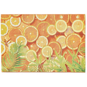 SANSIBAR Sylt Outdoorteppich - orange - Synthetische Fasern - 60 cm - 0,5 cm | Möbel Kraft